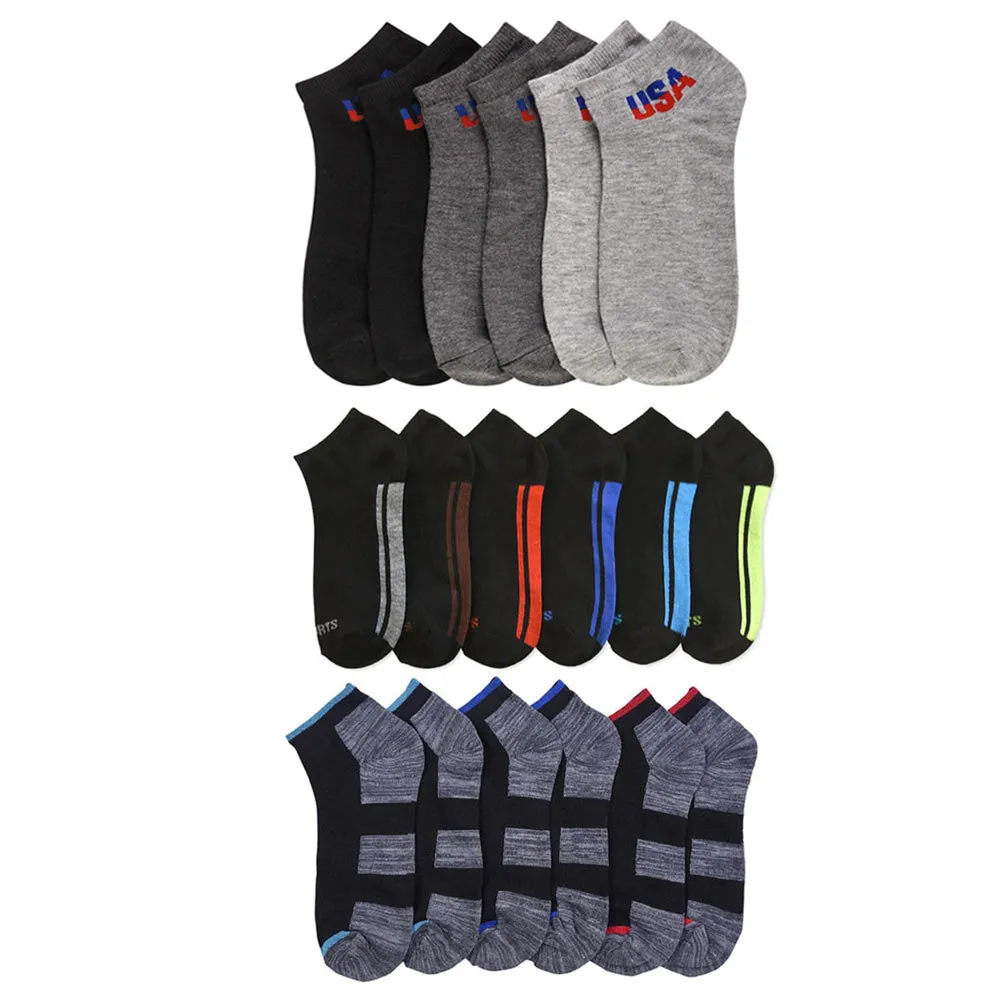 3 Pairs Ankle Quarter Crew Socks Mens Women Sport Low Cut Stretchy Size 10 -13