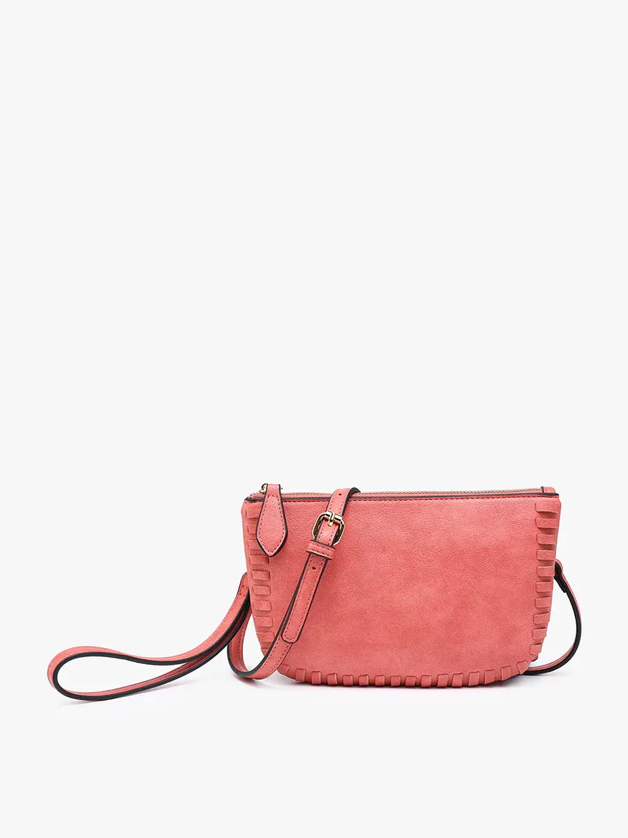 Bonnie Dual Compartment Whipstitch Crossbody