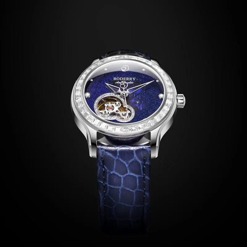 DRAGONFLY - Luxury Women Automatic Watch | Crystal Silver Case