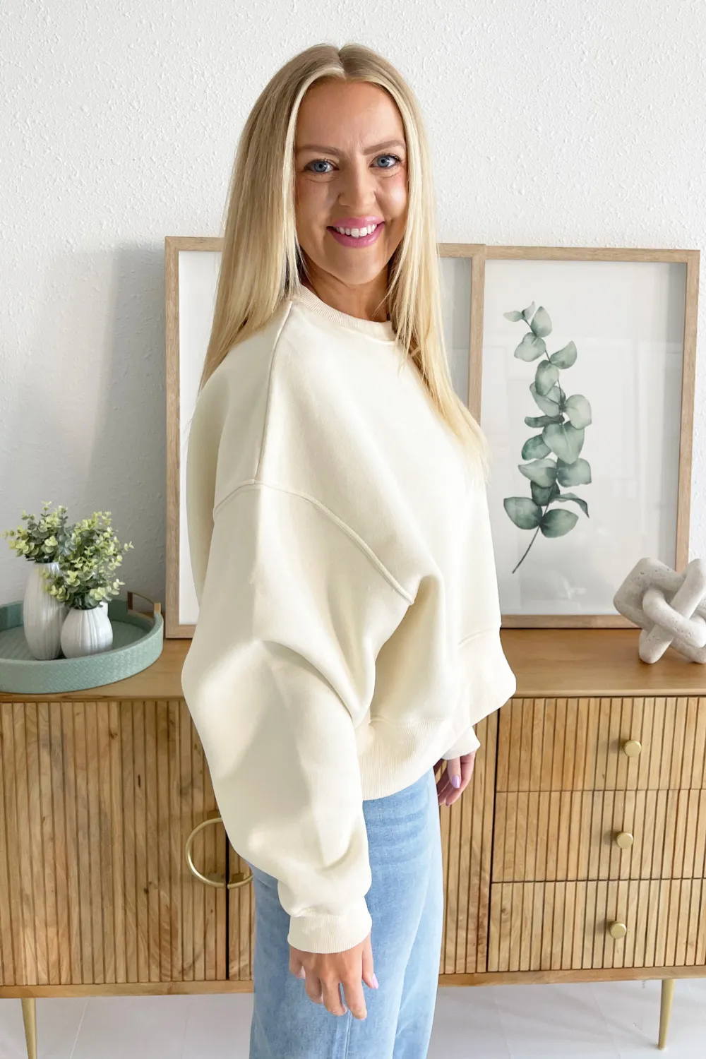 Dropped Shoulder Sweatshirt