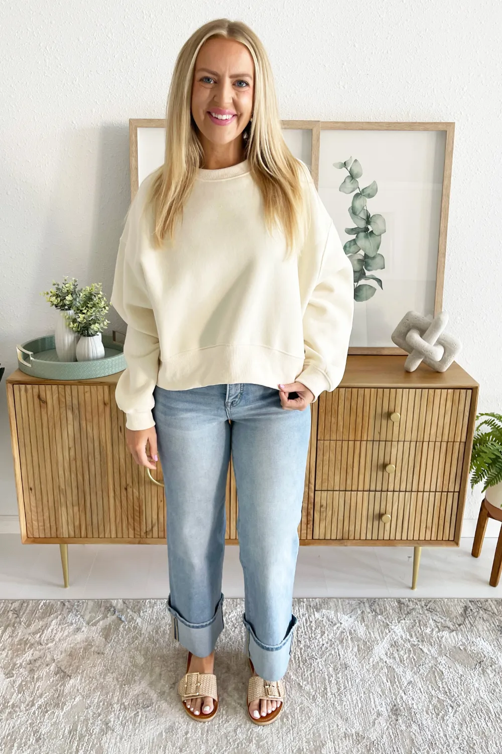 Dropped Shoulder Sweatshirt