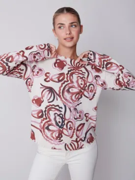 Frayed Edge Crew Neck