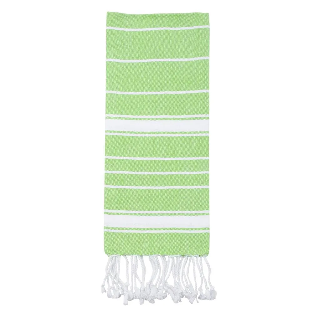 Holiday Fringe Stripe Dishtowel