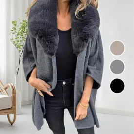 Hot Sale 50% off  Women's Faux Fur Collar Puffer Coat