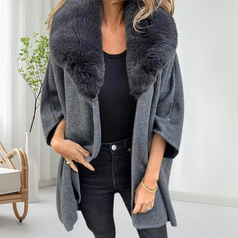 Hot Sale 50% off  Women's Faux Fur Collar Puffer Coat