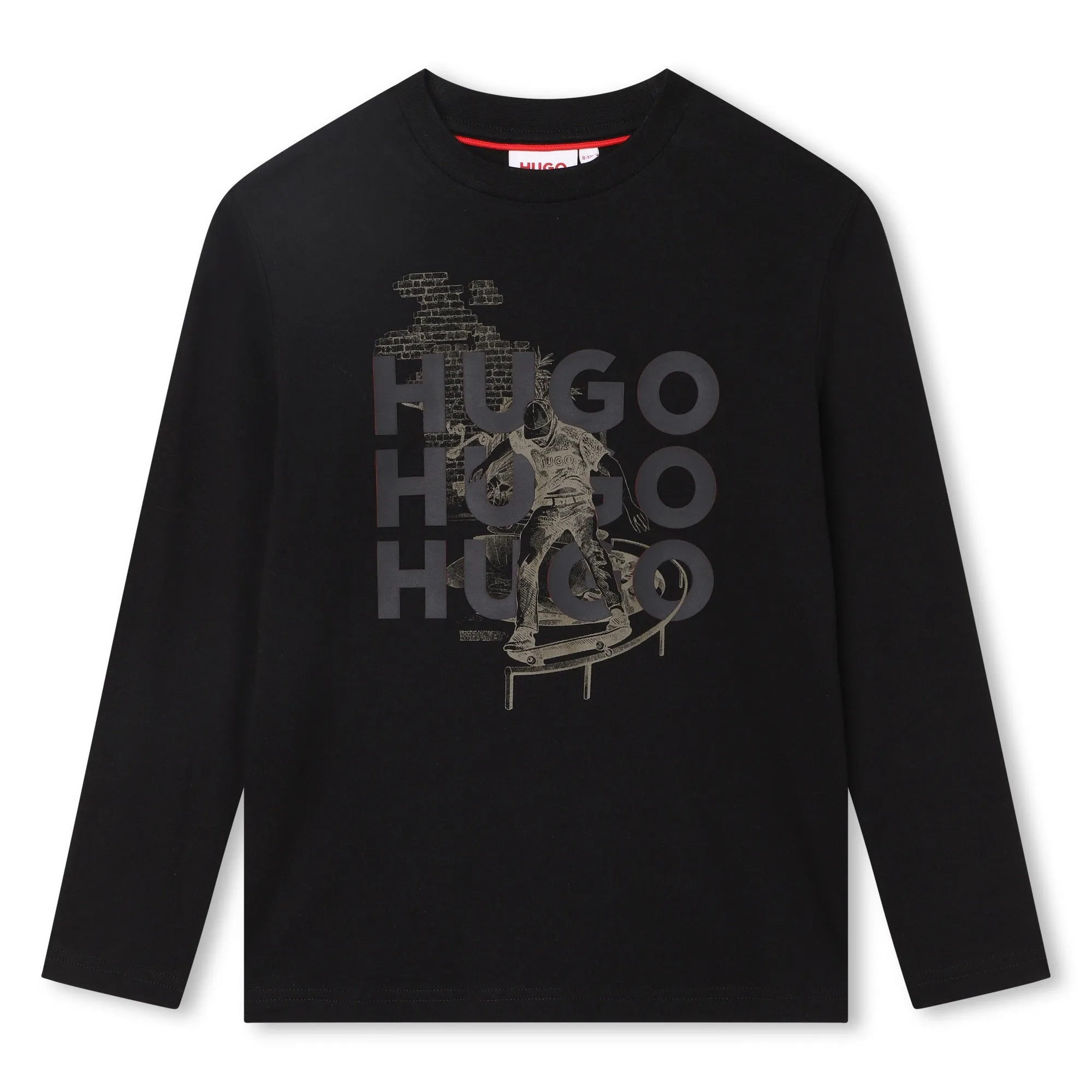 Hugo Kids Boys Long Sleeve T-Shirt - Black