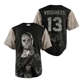 Jason Voorhees Horror Mask Baseball Jersey
