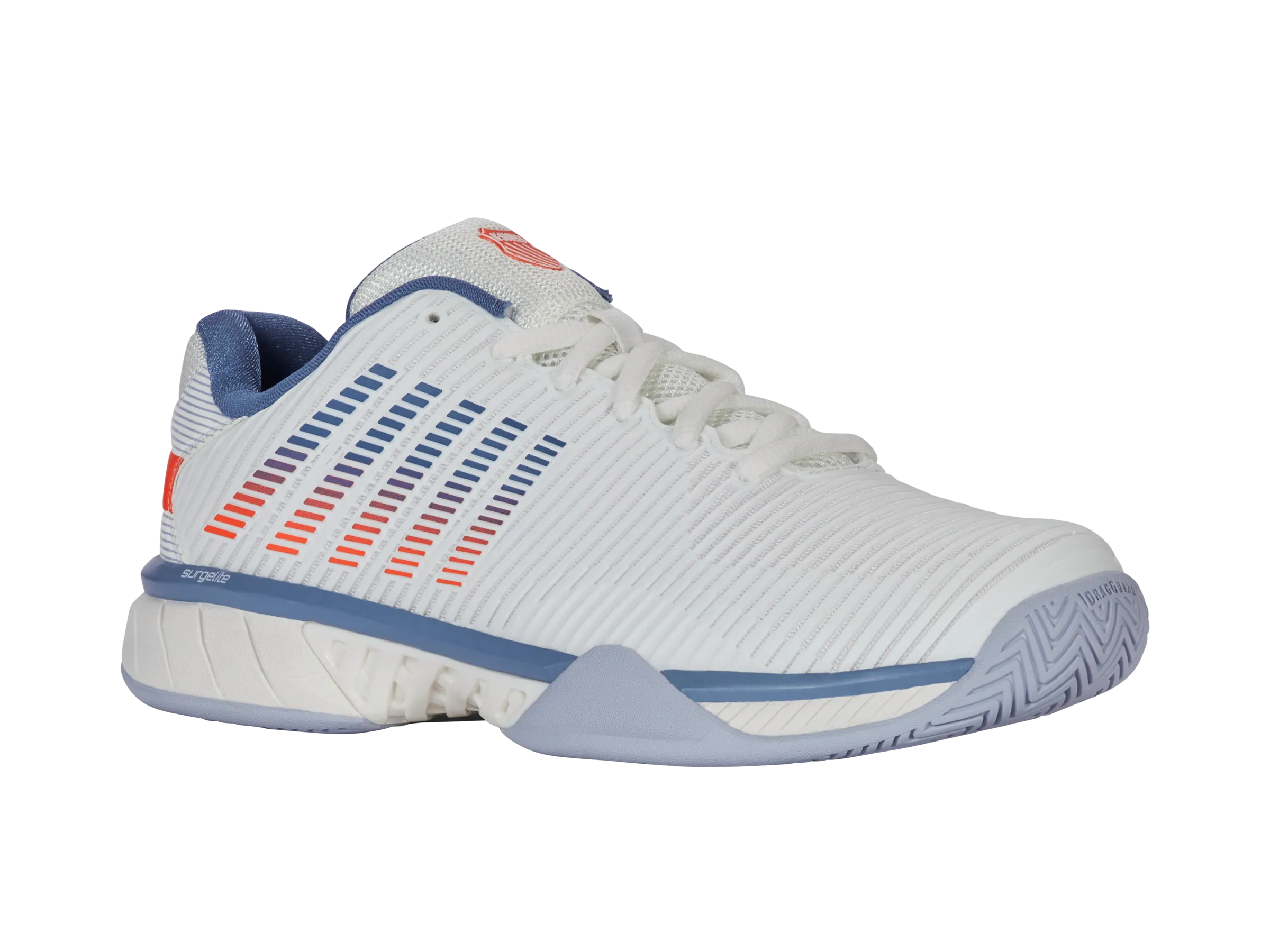 K-Swiss Hypercourt Express 2 (Mens) - Lucent White/Infinity/Scarlet Ibis