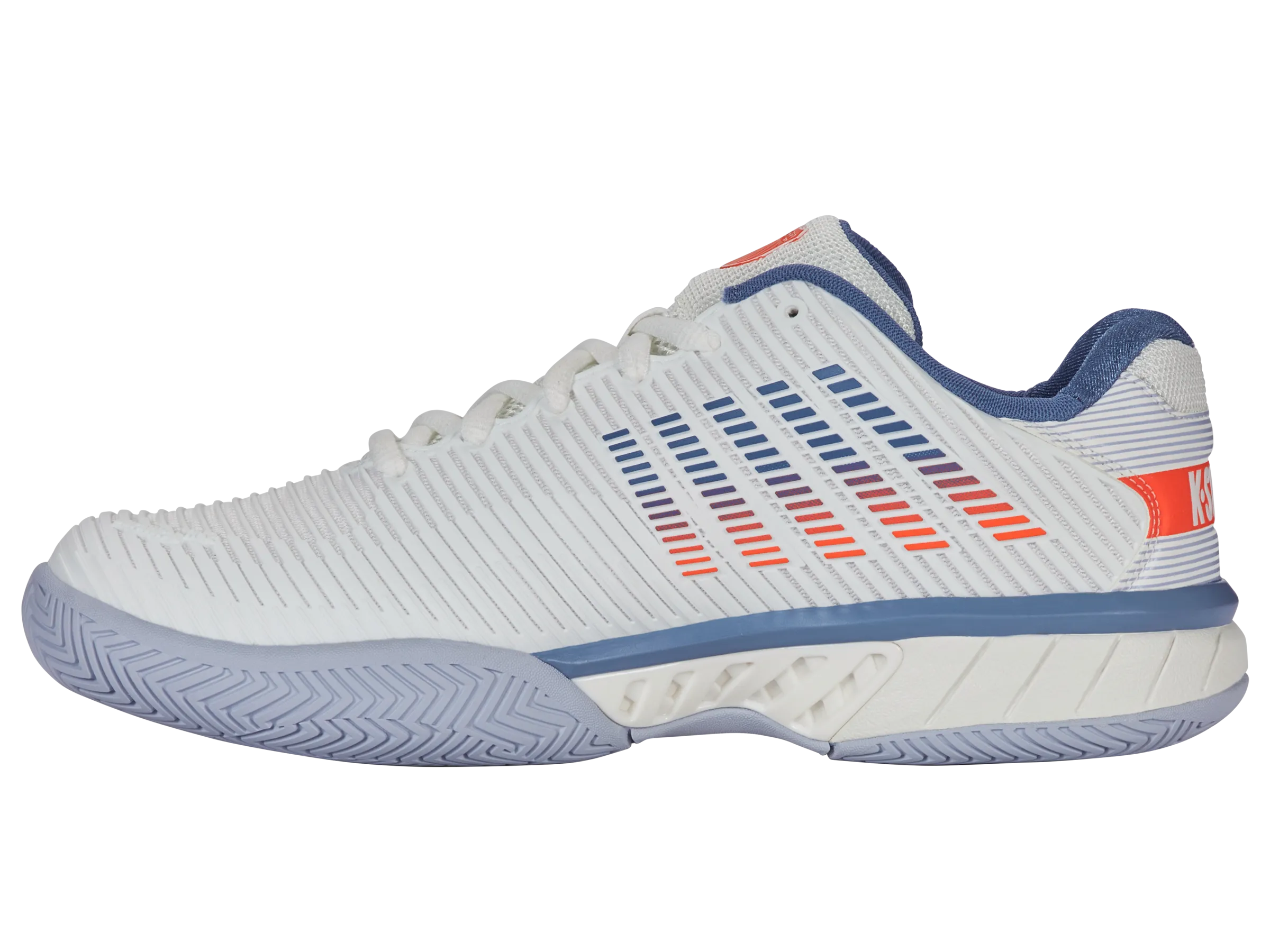 K-Swiss Hypercourt Express 2 (Mens) - Lucent White/Infinity/Scarlet Ibis