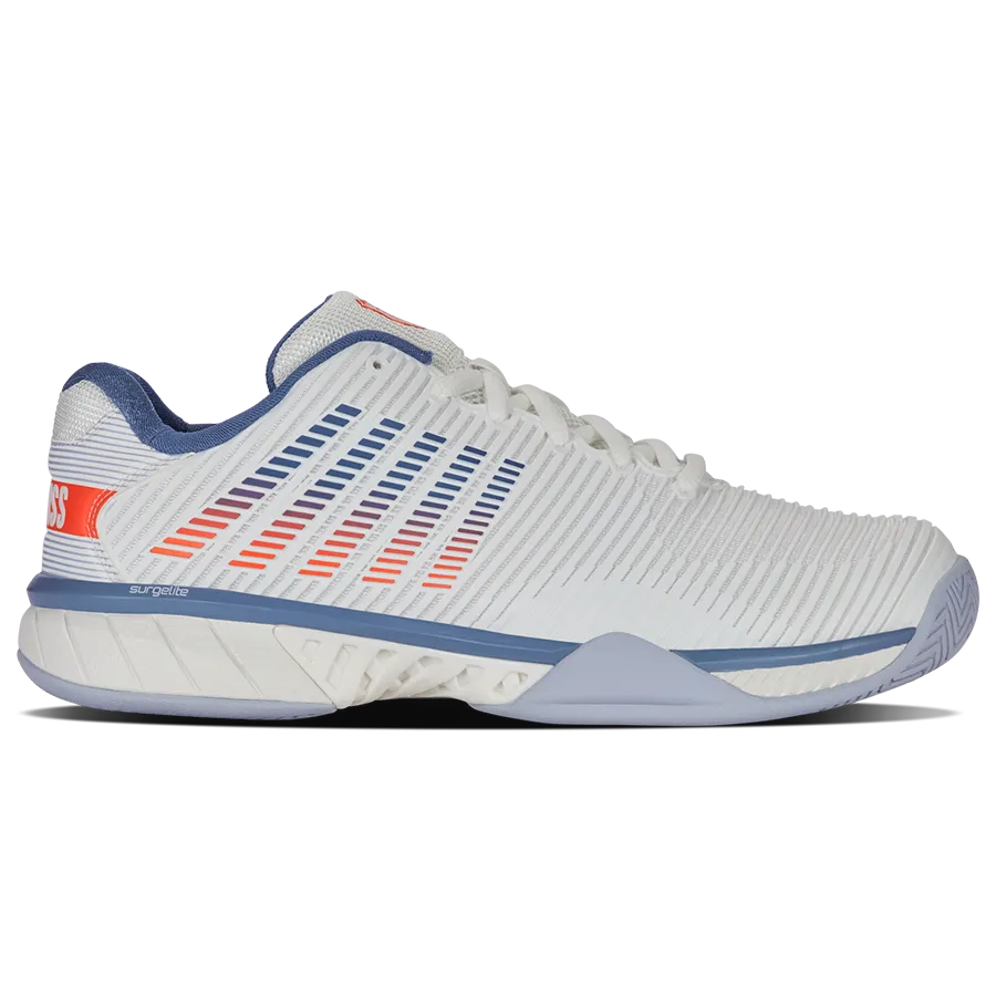 K-Swiss Hypercourt Express 2 (Mens) - Lucent White/Infinity/Scarlet Ibis