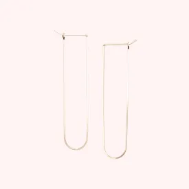 Large U-Shaped Hoop Earrings