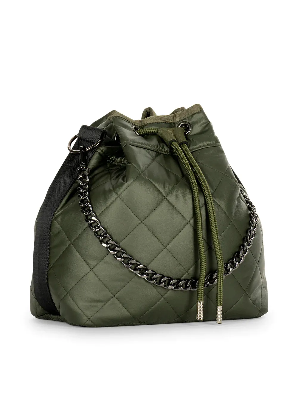 Lindsey Puffer Bucket Bag