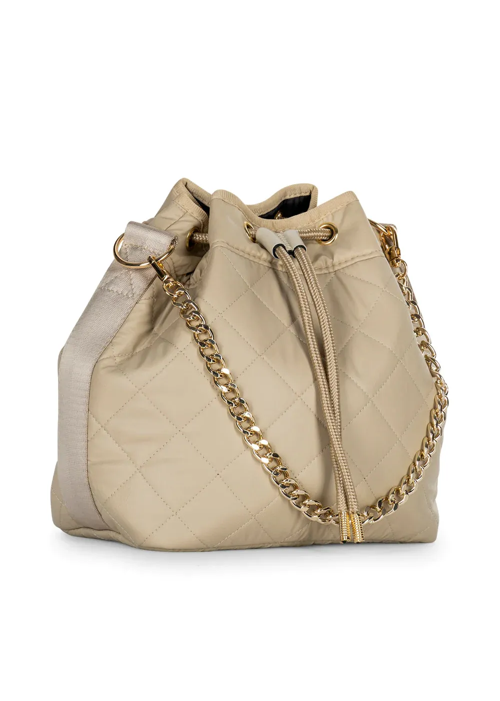 Lindsey Puffer Bucket Bag
