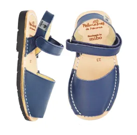 Navy Leather Hook and Loop