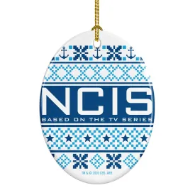 NCIS Holiday Oval Ceramic Oranament