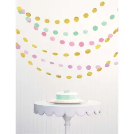 Pastel Circles String Decorations