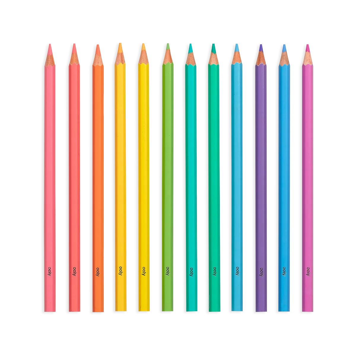 Pastel Hues Colored Pencils - Set of 12 by Ooly