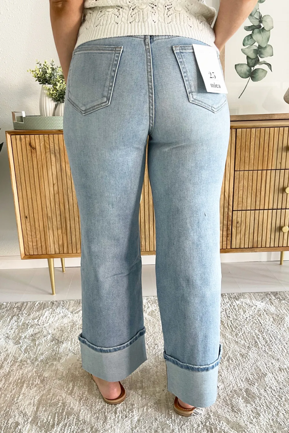 Super High Wide Leg With Cuffed Hem