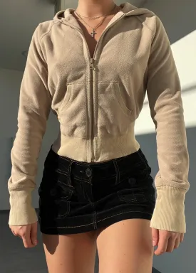 Y2k Tan Fleece Jacket (M)